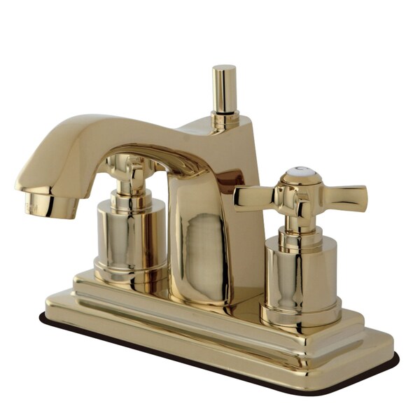 KS8642ZX 4" Centerset Bathroom Faucet, Polished Brass